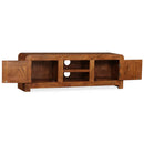 tv-skab 120x30x40 cm massivt træ honningfarvet finish