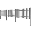 stakit med stolper 3 stk. WPC 600x60 cm