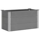 forhøjet plantekasse 100x50x54 cm grå WPC