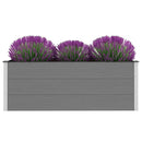 forhøjet plantekasse 150x50x54 cm grå WPC