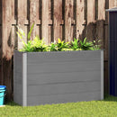 forhøjet plantekasse 150x50x91 cm grå WPC