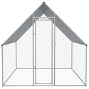 udendørs hønsebur galvaniseret stål 2 x 2 x 1,92 m
