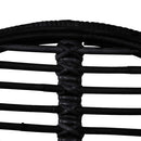 spisebordsstole 2 stk. naturligt rattan sort