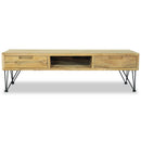 TV-skab 120 x 35 x 35 cm massivt teaktræ
