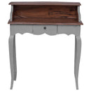 skrivebord 80x40x92 cm massivt mahognitræ