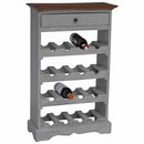 vinreol 55x23x85 cm massivt mahognitræ