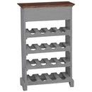 vinreol 55x23x85 cm massivt mahognitræ