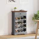 vinreol 55x23x85 cm massivt mahognitræ