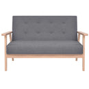 2-personers sofa i stof mørkegrå