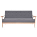 3-personers sofa i stof mørkegrå