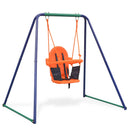 2-i-1 gynge og babygynge orange