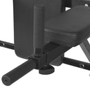 vægmonteret fitness-dipstation sort