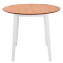 klapbord rundt MDF hvid
