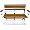 foldbar havebænk 112 cm massivt akacietræ