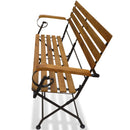 foldbar havebænk 112 cm massivt akacietræ