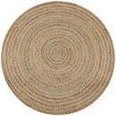 tæppe flettet jute 90 cm rund
