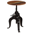 barbord massivt genbrugstræ 60 x (76-110) cm