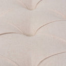 bænk lærred massivt træ 150 x 40 x 48 cm cremehvid