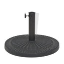 parasolfod resin rund sort 14 kg