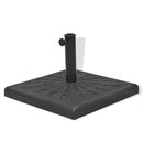 parasolfod resin firkant sort 12 kg