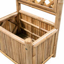 forhøjet plantekasse til haven med espalier 40 cm bambus