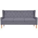 3-personers sofa stof grå