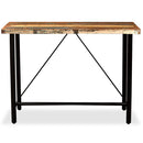 barbord 120x60x107 cm massivt genbrugstræ