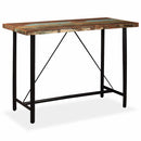 barbord 150x70x107 cm massivt genbrugstræ