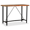barbord 150x70x107 cm massivt genbrugstræ