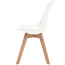 spisebordsstole 6 stk. plastik hvid