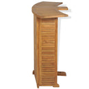 foldbart barbord 155x53x105 cm massivt teaktræ