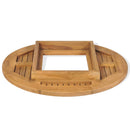 ølkassebordplade teak 70 cm
