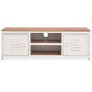 tv-bord 120x30x40 cm hvid