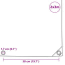 presenning 650 g/m² 2 x 3 m blå