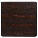 bistrobord MDF og stål firkantet 80 x 80 x 75 cm mørk aske