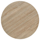 bistrobord MDF og stål rund 60 x 75 cm egetræsfarvet
