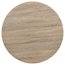 bistrobord MDF og stål rund 80 x 75 cm egetræsfarvet