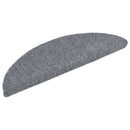trappemåtter selvklæbende 15 stk. 56x17x3 cm lysegrå halvrunde