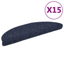 trappemåtter selvklæbende 15 stk. 56x17x3 cm blå halvrunde