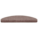 trappemåtter selvklæbende 15 stk. 65x21x4 cm lys brune halvrund store