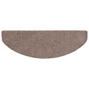 trappemåtter selvklæbende 15 stk. 65x21x4 cm lys brune halvrund store