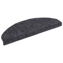 trappemåtter selvklæbende 15 stk. 65x21x4 cm mørkegrå halvrunde store