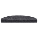 trappemåtter selvklæbende 15 stk. 65x21x4 cm mørkegrå halvrunde store