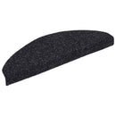 trappemåtter selvklæbende 15 stk. 65x21x4 cm sorte halvrunde store