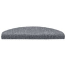 trappemåtter selvklæbende 15 stk. 65x21x4 cm lysegrå halvrunde store