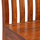 spisebordsstole 2 stk. massivt træ med honningfinish moderne
