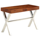 skrivebord 110x50x76 cm massivt akacietræ honningfarvet finish
