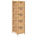 opbevaringsenhed med 6 kurve 47 x 37 x 100 cm vandhyacint