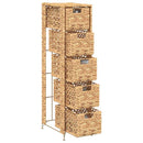 opbevaringsenhed med 6 kurve 47 x 37 x 100 cm vandhyacint