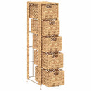 opbevaringsenhed med 6 kurve 47 x 37 x 100 cm vandhyacint